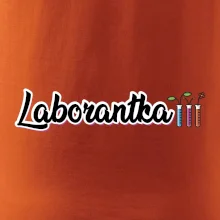 Laborantka a zkumavky