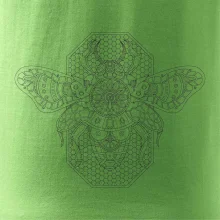 Steampunk včela černobílá