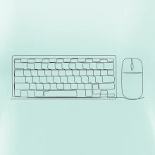 Klávesnice a myš jedním tahem