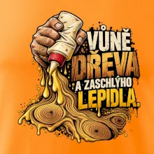 Vůně dřeva a zaschlýho lepidla - kapající lepidlo a letokruhy