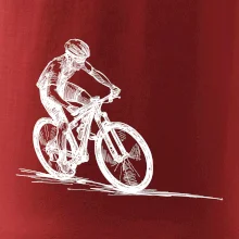 MTB kreslený cyklista