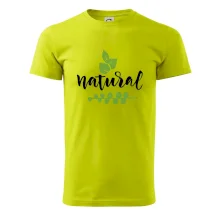 Natural - nápis v listech