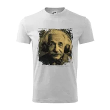 Albert se sluchátky