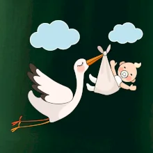 Čáp čekáme miminko - neutrální