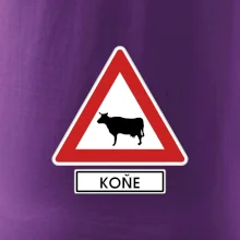 Dopravní značka - Pozor koně / kráva