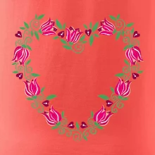 Červené tulipánové srdiečko (Pecka design)