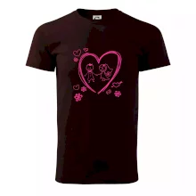 Svatba - kreslené srdce