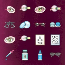 Oční lékař ikony