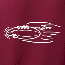 Americký fotbal letící míč