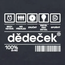 Čárový kód dědeček Čárový kód dědeček