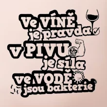 Ve víně je pravda, v pivu síla, ve vodě bakterie