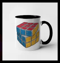 Rubikova kostka kreslená