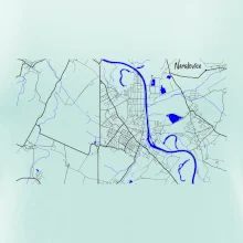 Neratovice - Mapa s vodními toky