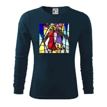 Vitráž - Ježíš a kříž