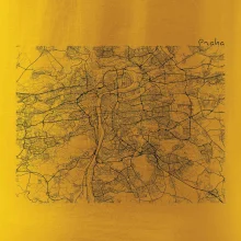 Mapy měst černobílé Praha