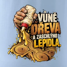 Vůně dřeva a zaschlýho lepidla - kapající lepidlo a letokruhy