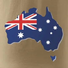 Austrálie - vlajka mapa