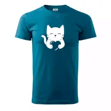 Kočka drží srdce