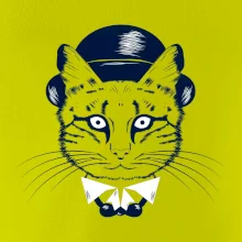 Kočka hipster s kloboukem