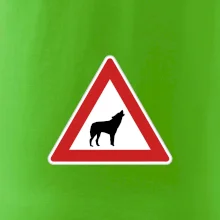 Dopravní značka - Pozor vlk