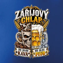 Záříjový chlap -  do 16 káva  od 16 pivo