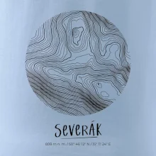 Severák - vrstevnice v kruhu