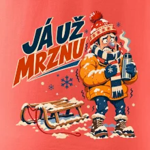 Rodinná vánoční trička - Já už mrznu táta sáňkování
