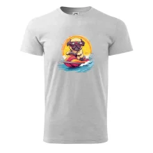 Mops na vodním skútru