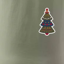 Folklor na prsu vánoční stromek