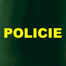 Policie Nápis žlutý