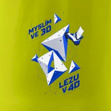 Bouldering myslím ve 3d lezu v 4d