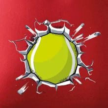 Tenisový míč v triku