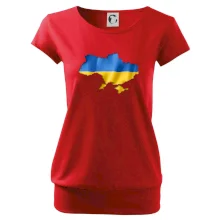 Ukrajina vlajka mapa