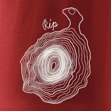 Říp - vrstevnice psací