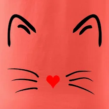 Kočka - srdce místo nosu