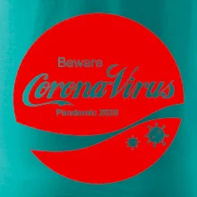 Corona virus pandemic logo