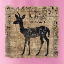 Egyptské hieroglyfy srnka