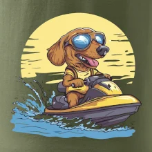 Jezevčík na vodním skútru