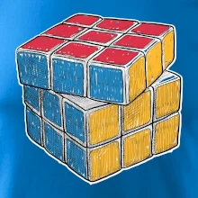 Rubikova kostka kreslená