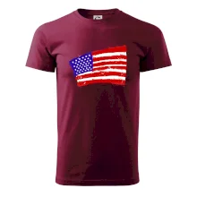 Americká vlajka ohnutá