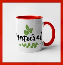 Natural - nápis v listech