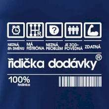 Čárový kód - řidička dodávky