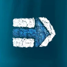 Párová turistická značka modrá