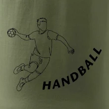 Handball nápis šikmo