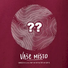 Vaše místo - vrstevnice v kruhu