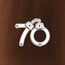 Narozeninové tričko pro policajta - pouta 70