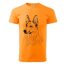 Německý ovčák černá kresba