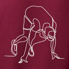 Běžec na startu jedním tahem