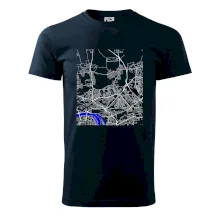 Praha 18200 - Mapa s vodními toky