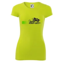 Kombajnista zelená a žlutá